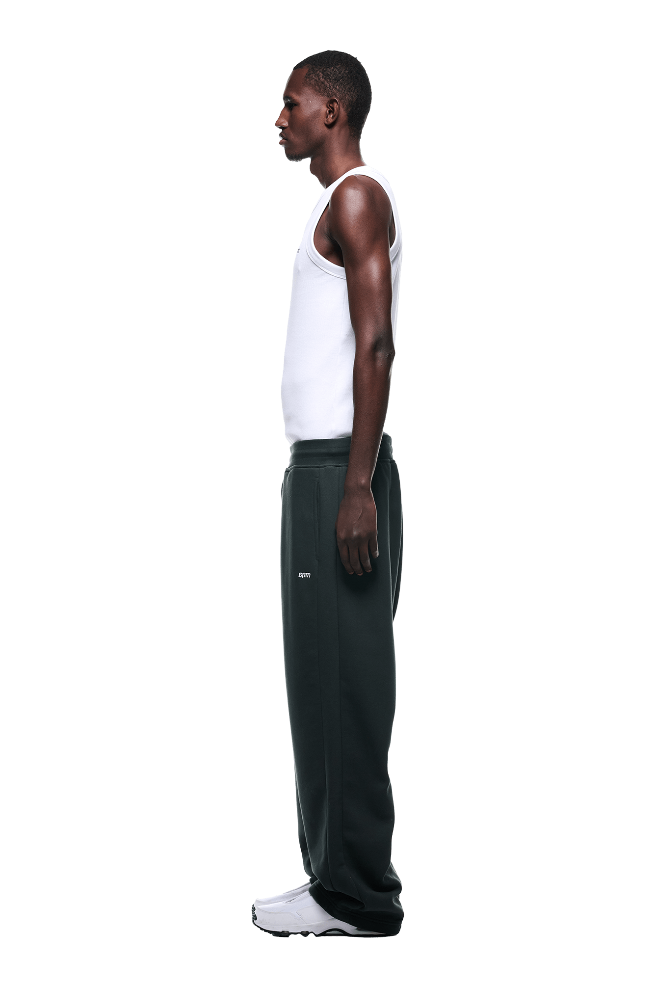 OPEN LEG JOGGER DARK EMERALD