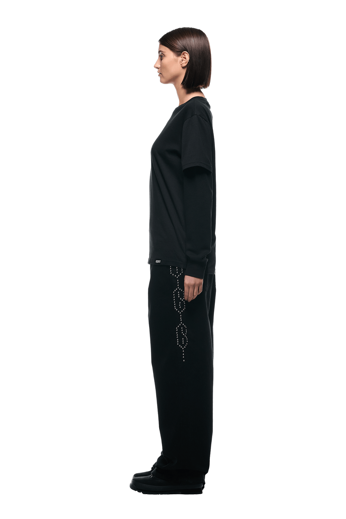 Layered Longsleeve Black | 6PM®
