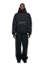 HALF ZIP PULLOVER PUFFER JACKET BLACK