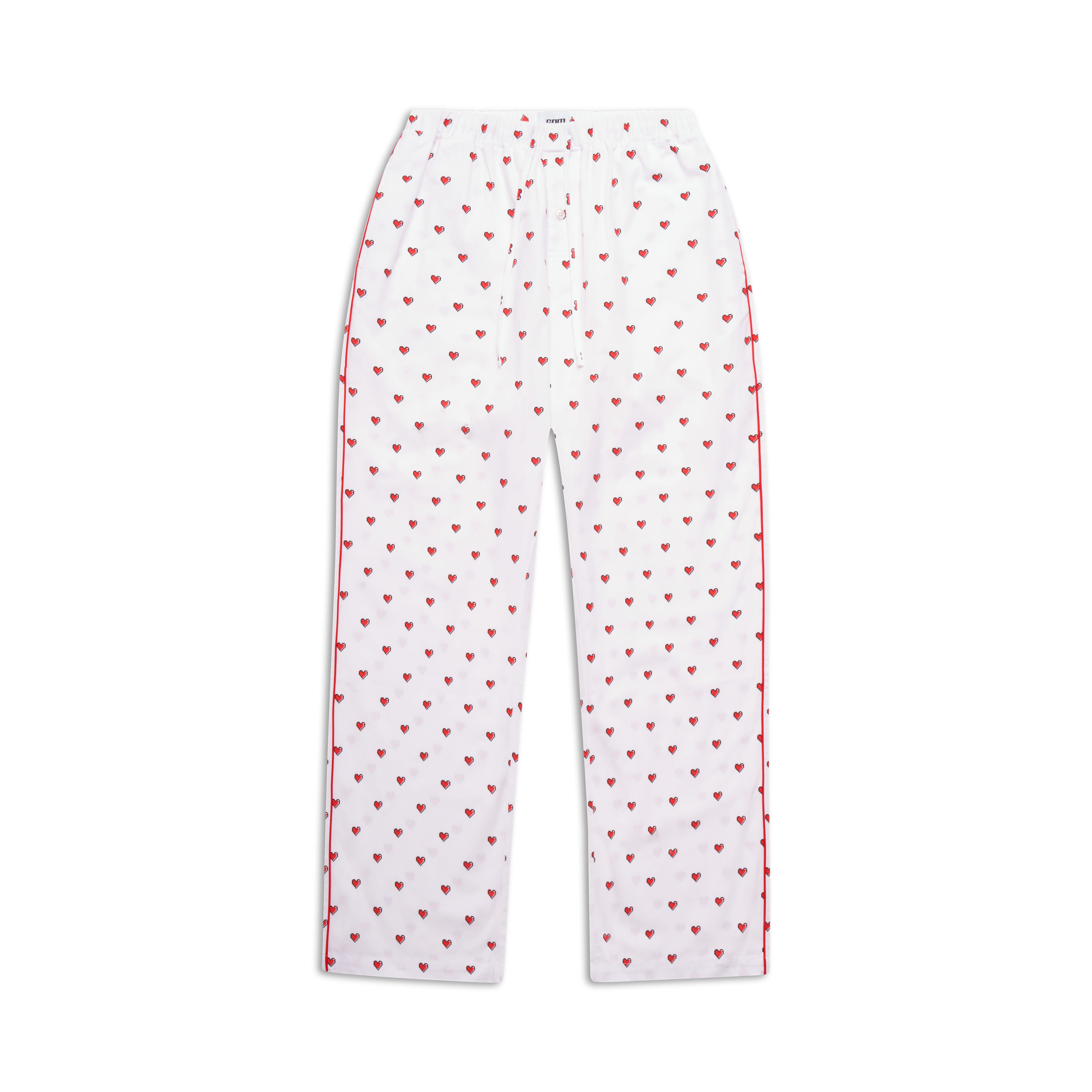 PYJAMA PANTS WITH PIXEL HEARTS