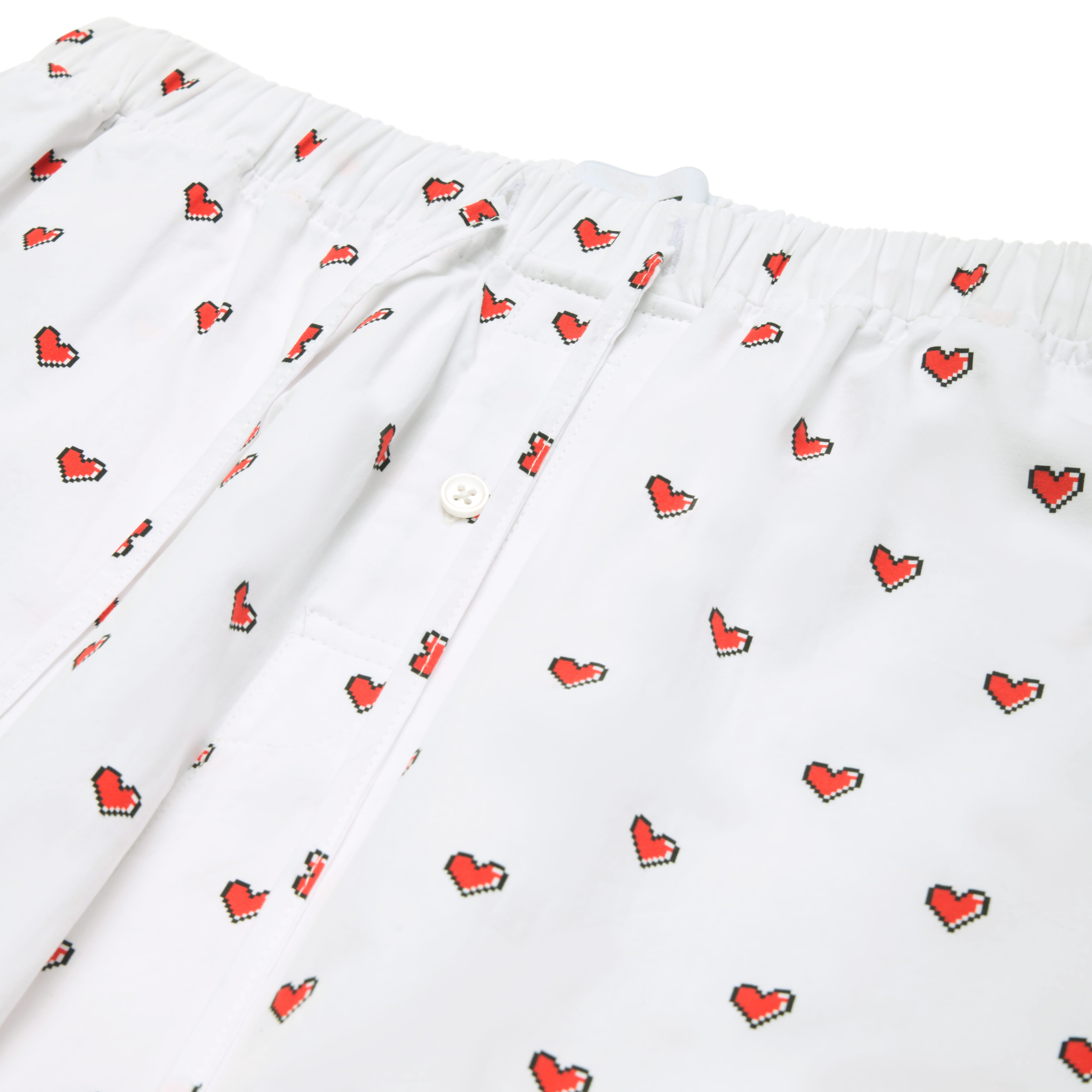 PYJAMA PANTS WITH PIXEL HEARTS