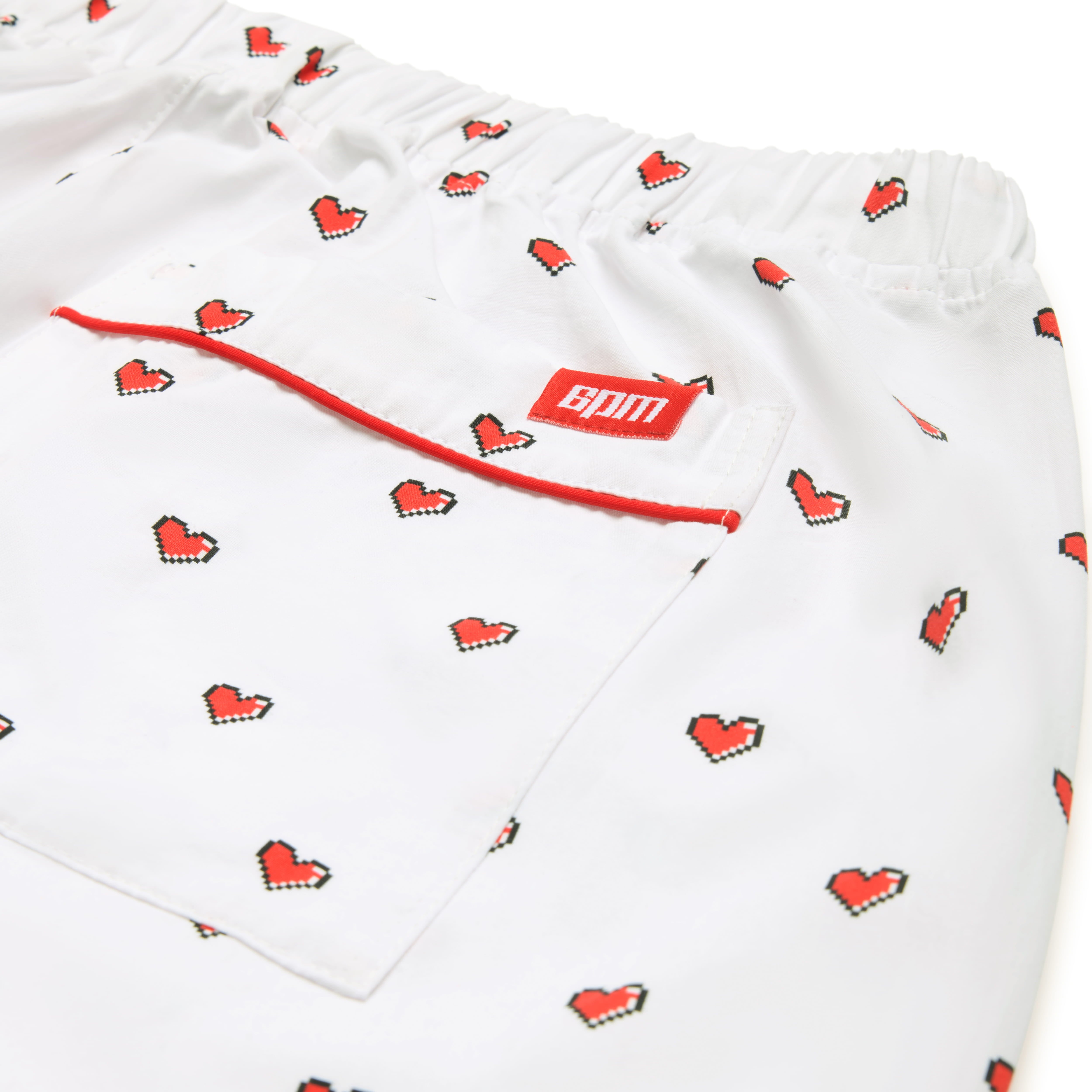 PYJAMA PANTS WITH PIXEL HEARTS