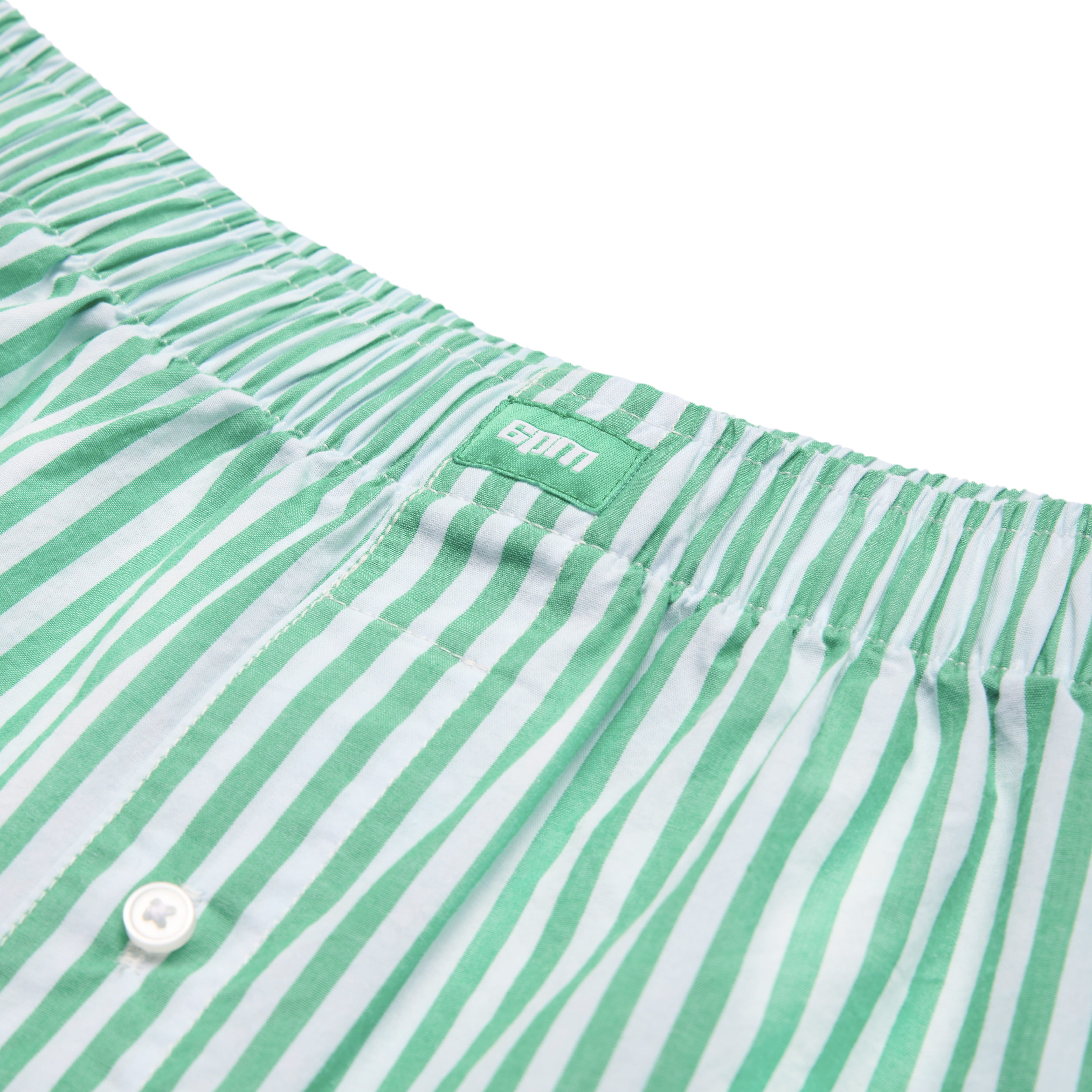 WOVEN BOXER SHORTS GREEN/WHITE
