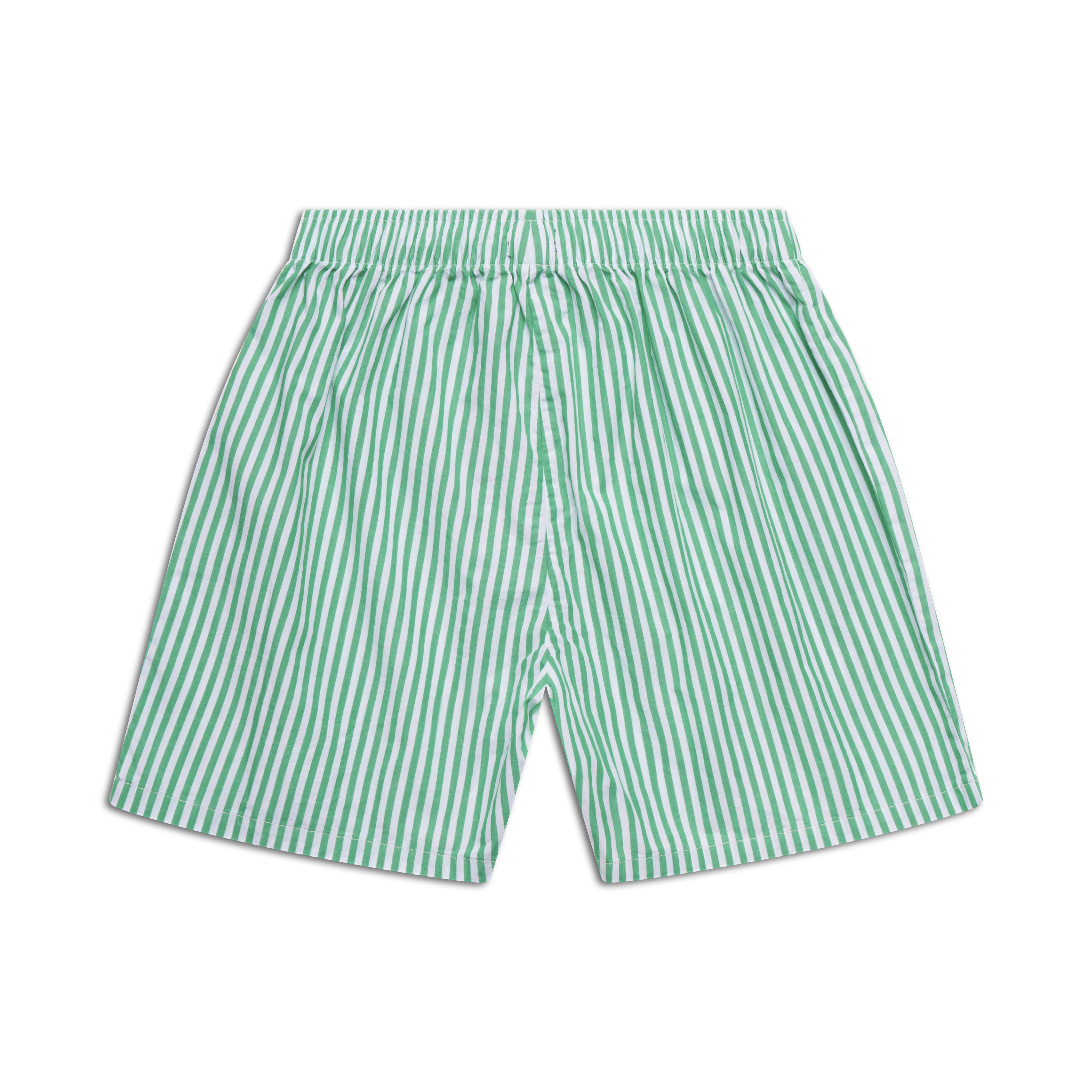 WOVEN BOXER SHORTS GREEN/WHITE