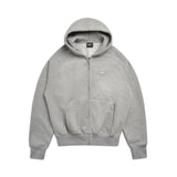 ZIP HOODIE GREY MELANGE