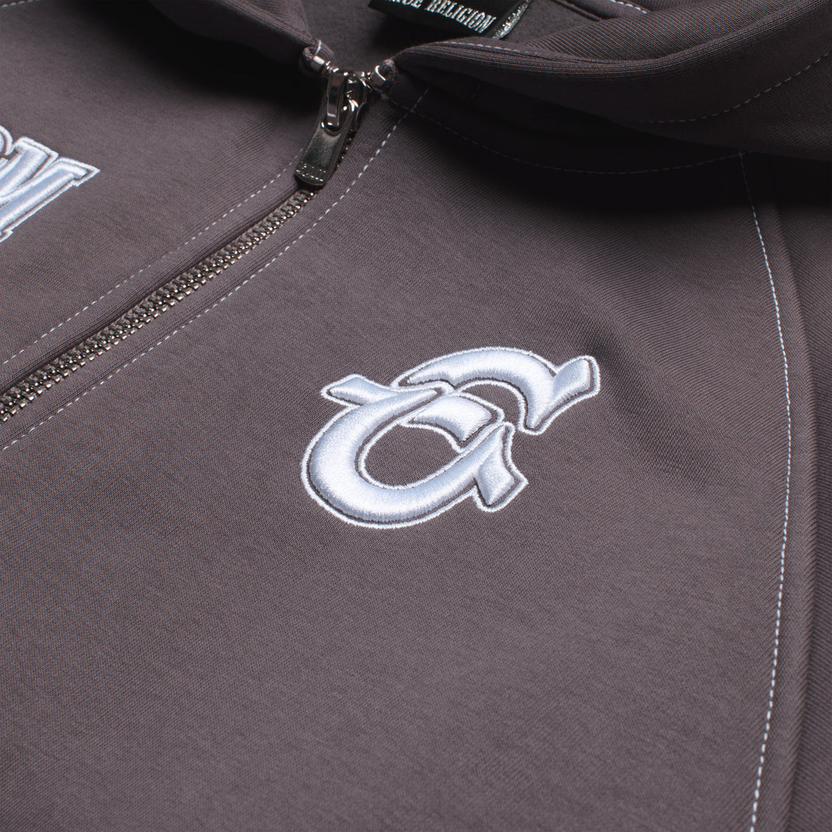 ICONS ZIP HOODIE ASH GREY