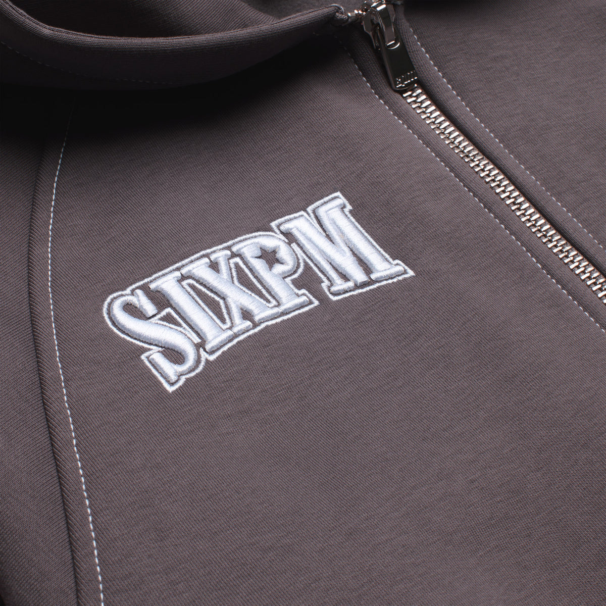 ICONS ZIP HOODIE ASH GREY