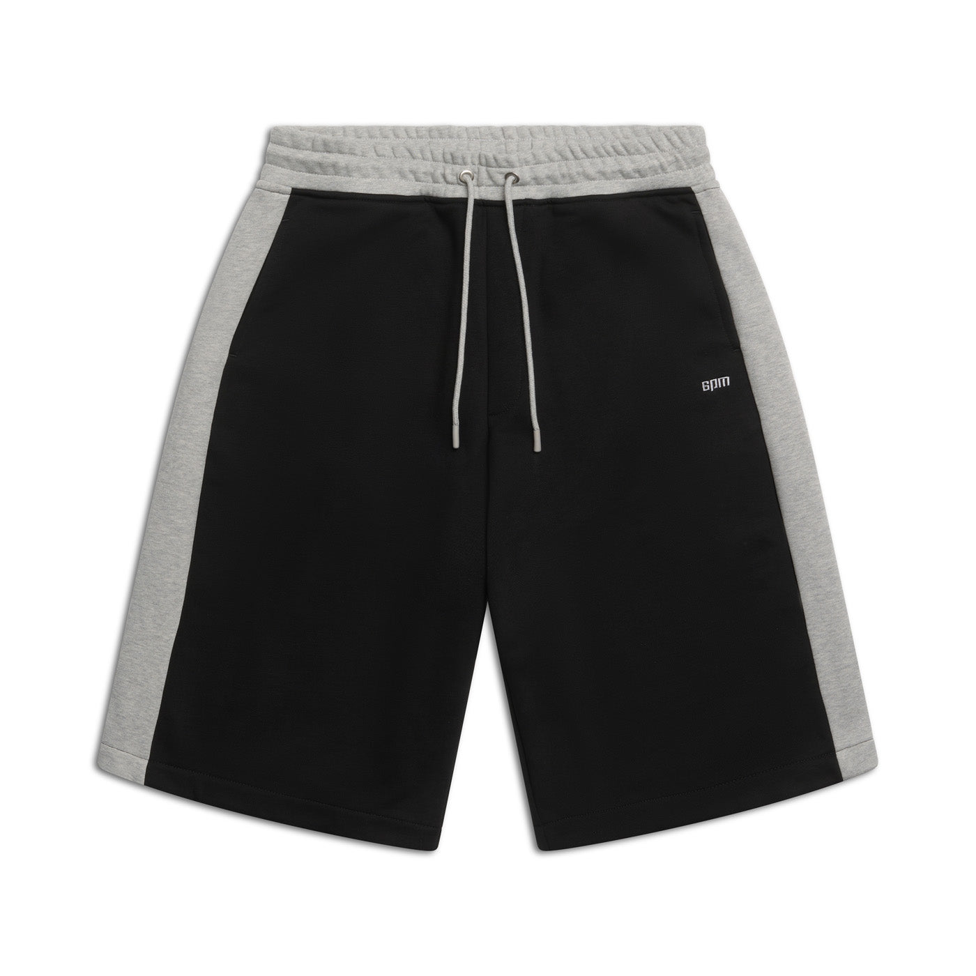 TWO TONE SWEAT SHORTS BLACK