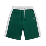 TWO TONE SWEAT SHORTS DARK GREEN