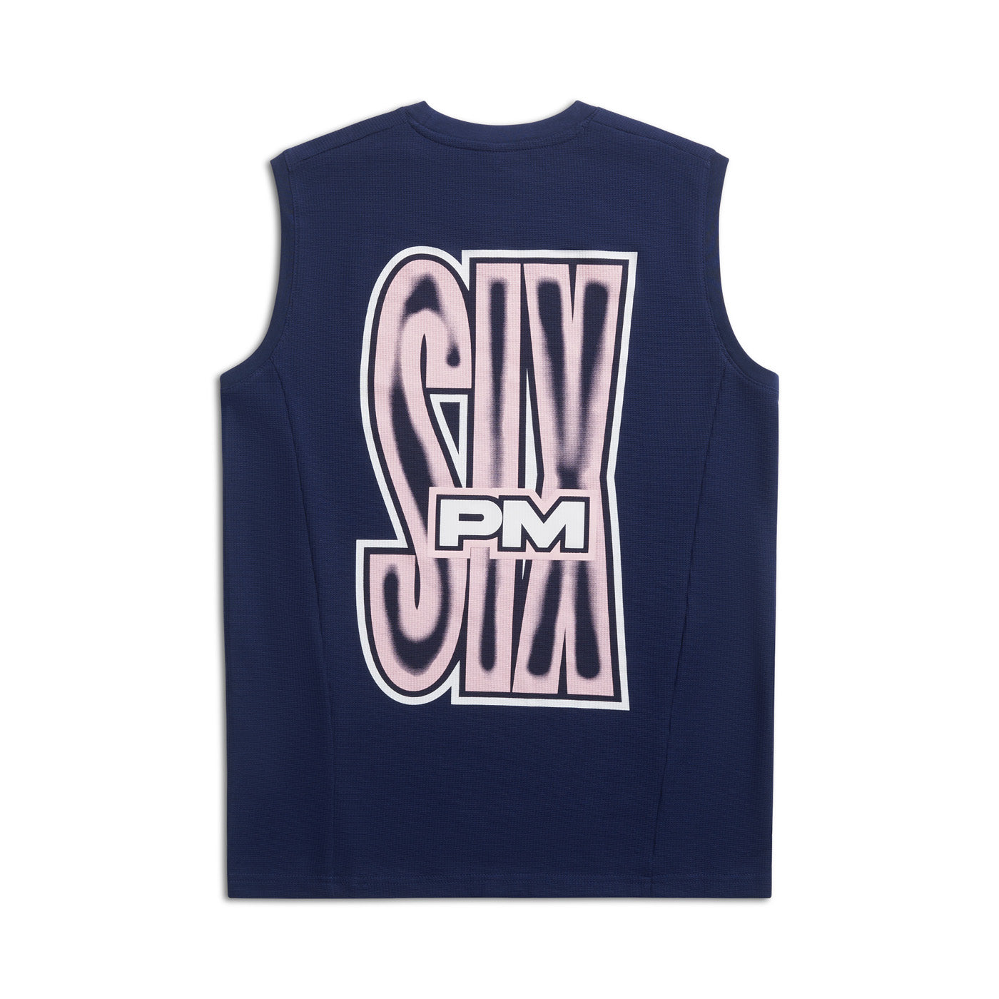 AIRBRUSHED SIX MUSCLE TEE INK NAVY