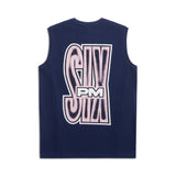 AIRBRUSHED SIX MUSCLE TEE INK NAVY