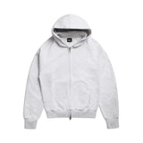 LIL CALM ZIP HOODIE LIGHT GREY MELANGE