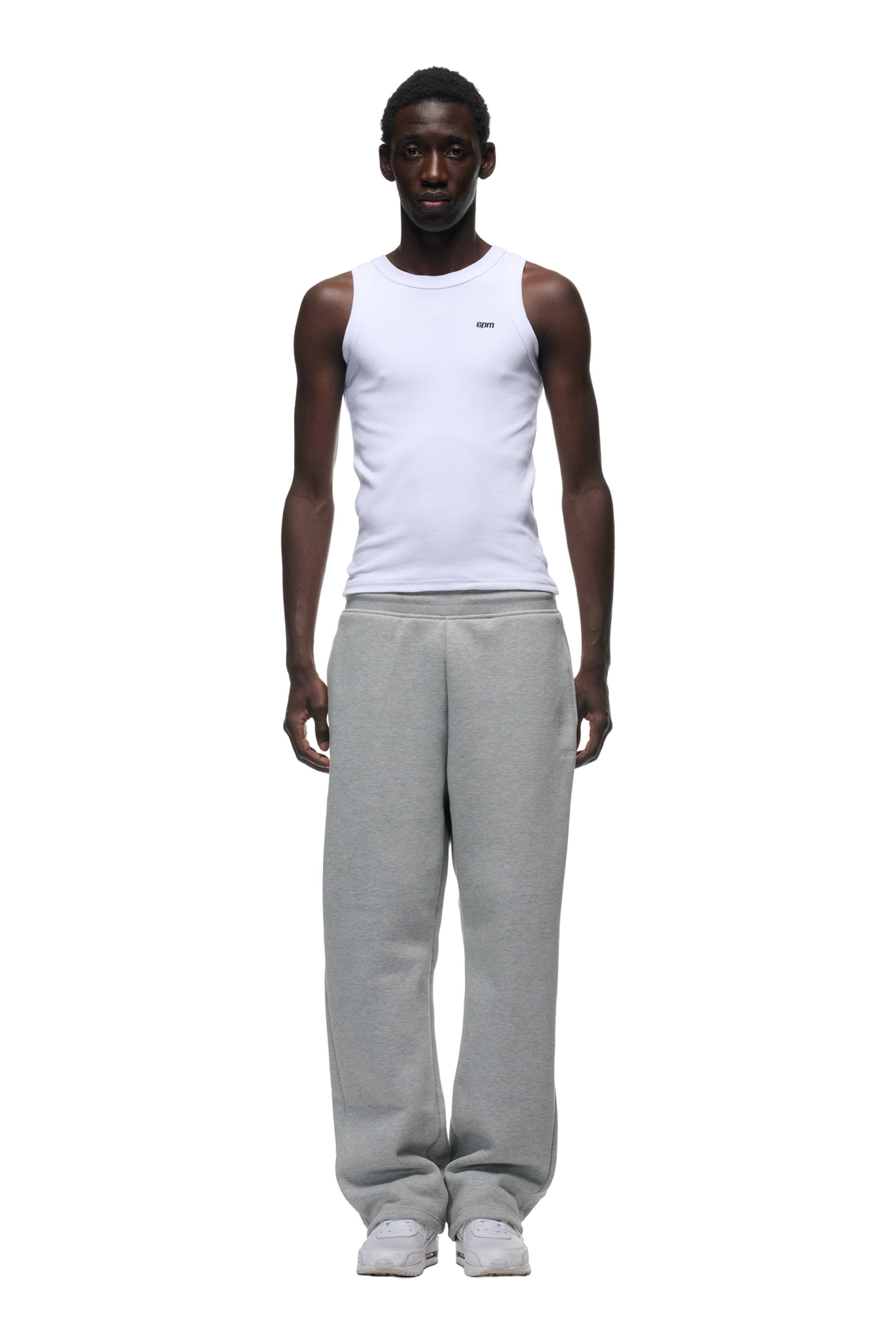 OPEN LEG JOGGER GREY MELANGE