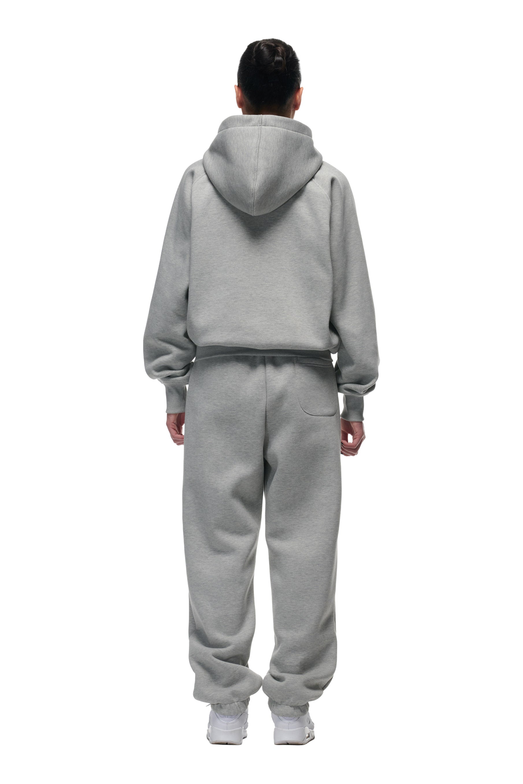 ZIP HOODIE GREY MELANGE