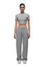 WMNS CROPPED T-SHIRT GREY MELANGE