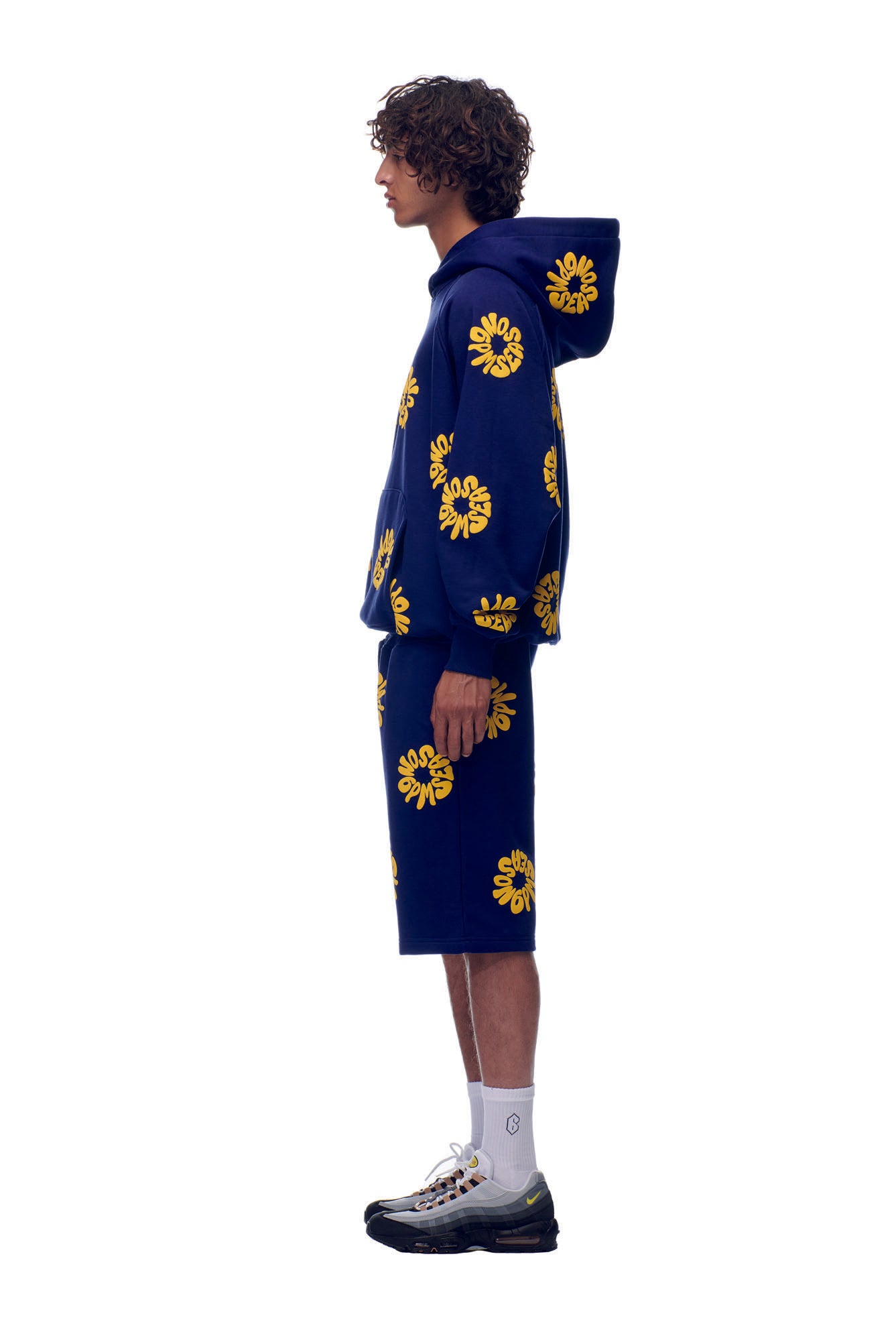 FLOWER HOODIE NAVY