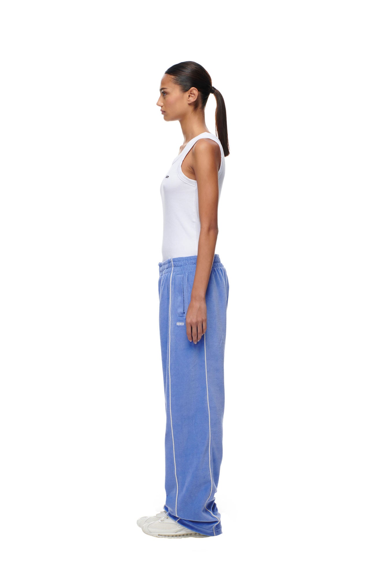 BF VELOURS TRACKPANTS PERSIAN BLUE