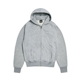 ZIP HOODIE GREY MELANGE