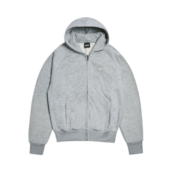 LE SSERAFIM ZIP-UP HOODIE (Melange Grey) ZIP UP HOODIE HEATHER