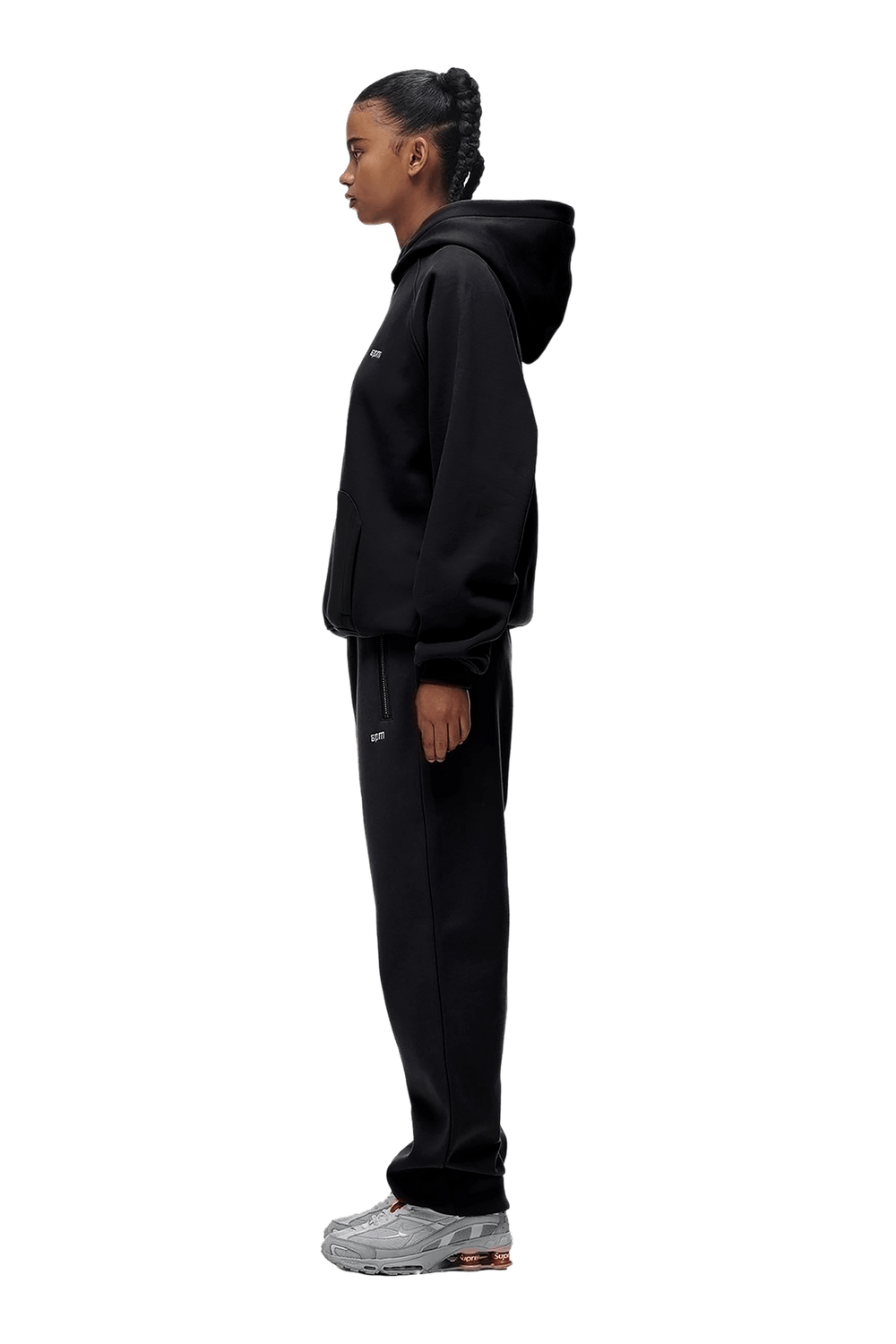 PHK-I9F606 BLACK EMBROIDERED LOGO TOP main image 1