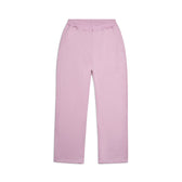 The 6PM OPEN LEG JOGGER BABY PINK features a modern classic design with a stacking length, elastic waistband, and side pockets. Shown laid flat on a white background.