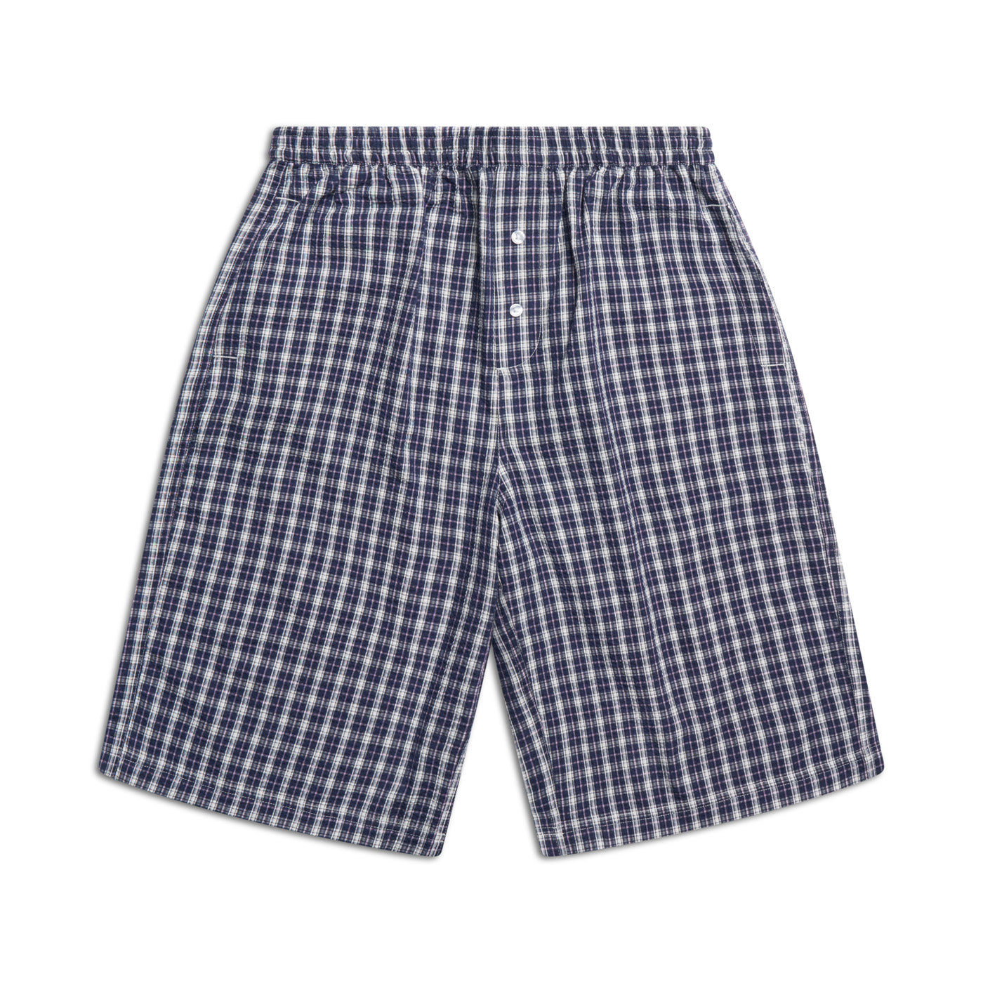 SEERSUCKER SHORTS NAUTICAL BLUE/WHITE