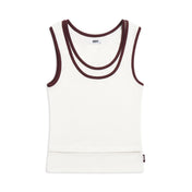 WMNS DOUBLE LAYER TANKTOP COCONUT WHITE