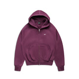 ZIP HOODIE PLUM