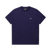 The 6PM T-SHIRT REGULAR FIT ORBIT BLUE is a classic, short-sleeved tee in dark navy with a small white chest logo, shown flat on a white background—ideal for easy, everyday style.