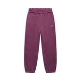 The CUFF JOGGER PLUM by 6PM features a classic fit, elastic waistband and cuffs, side pockets, and a small white logo on the left side. Shown in plum on a white background.