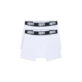 BOXER SHORTS WHITE/BLACK (2-PACK)