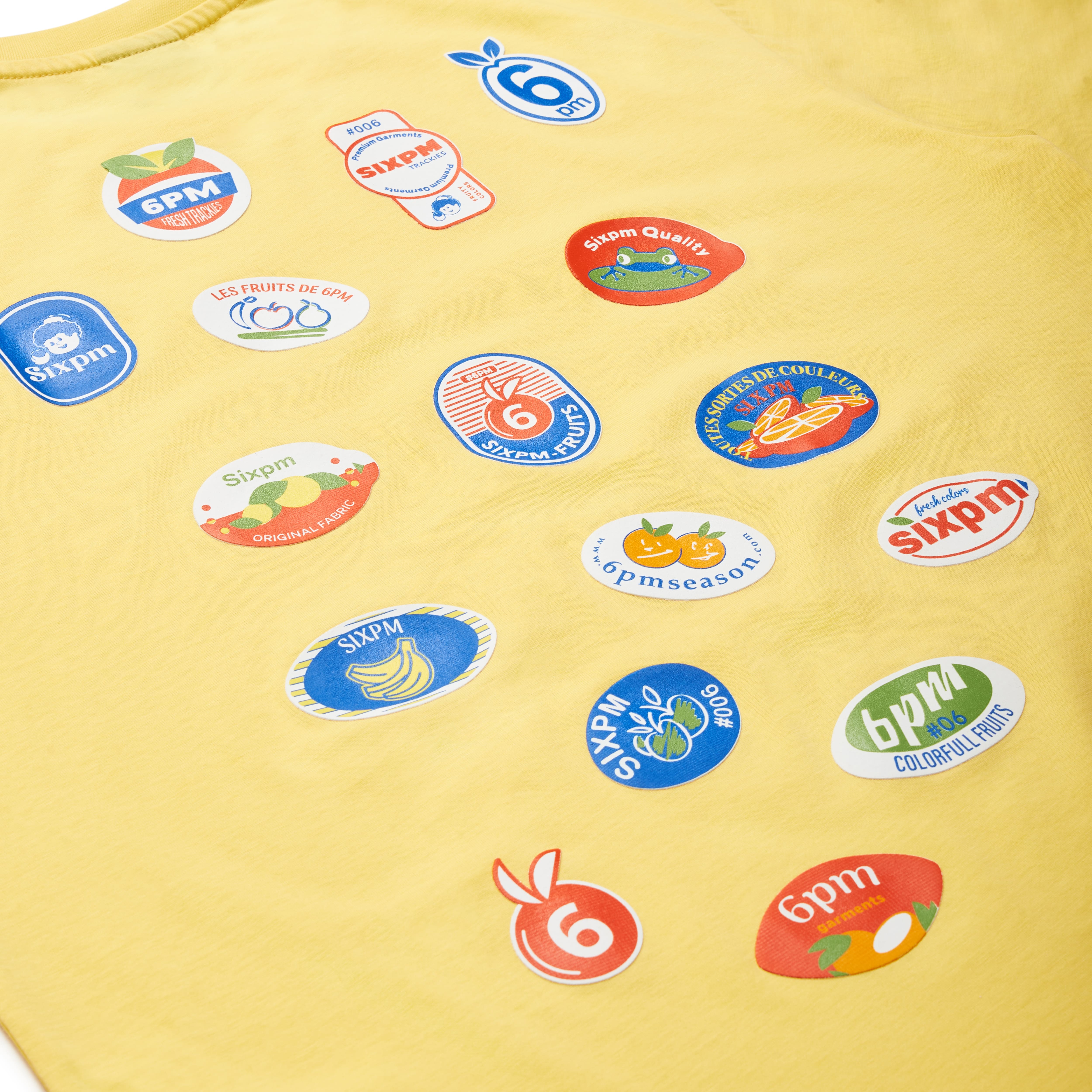 BANANA STICKER TEE YELLOW