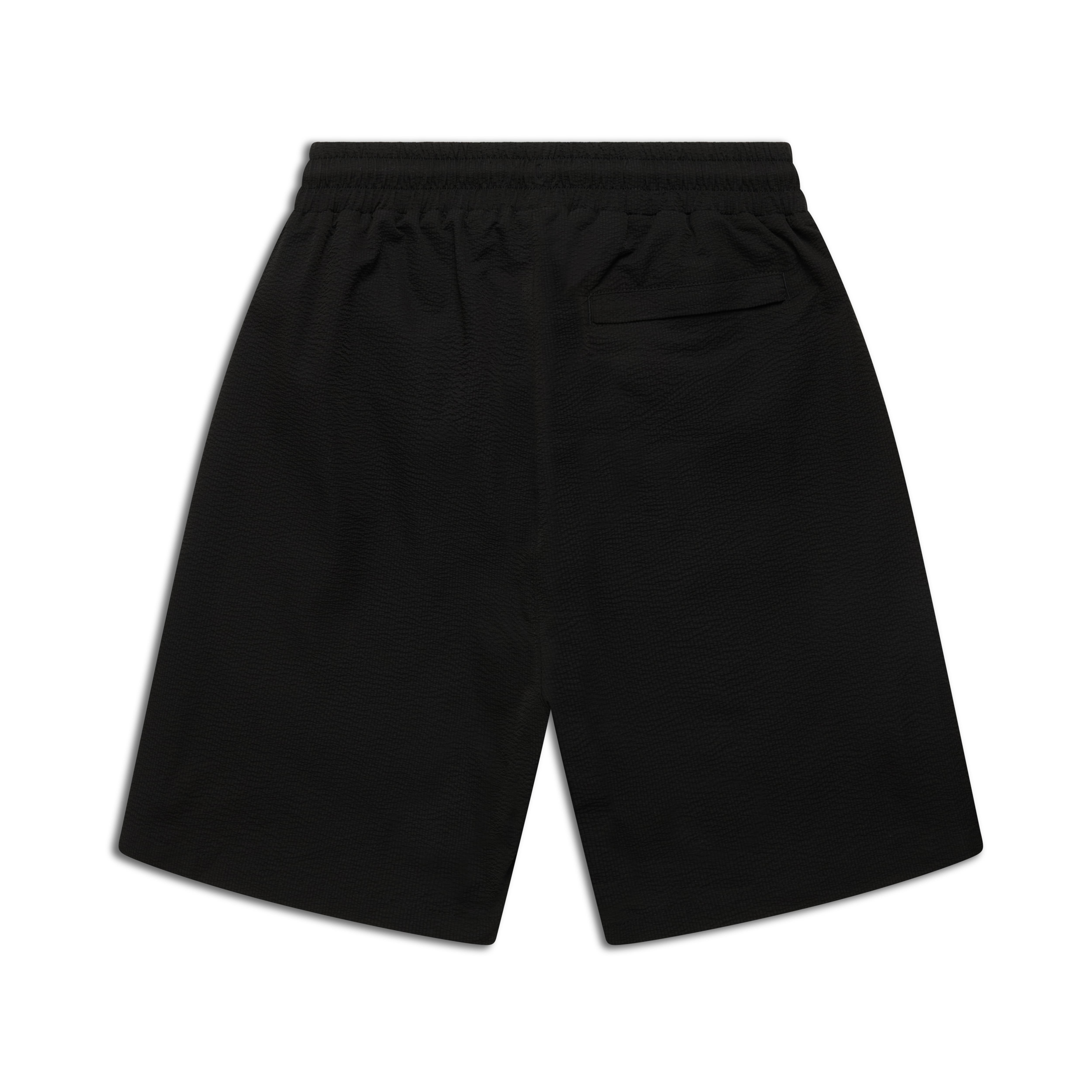 SEERSUCKER SWIM SHORTS BLACK