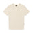 The 6PM WMNS T-SHIRT OFF-WHITE, a short-sleeved tee with a crew neckline and small black collar tag, is shown laid flat on a white background.