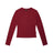 The 6PM WMNS LONGSLEEVE WINE RED is a fitted, long-sleeve shirt with a crew neckline, shown laid flat on a white background. It features a solid wine red color with no visible patterns or designs.