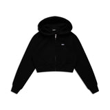 WMNS CROPPED ZIP HOODIE BLACK
