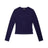 The 6PM WMNS LONGSLEEVE ORBIT BLUE, a fitted, long-sleeved crew neck shirt in dark navy, is displayed flat on a white background.