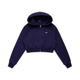 WMNS CROPPED ZIP HOODIE ORBIT BLUE