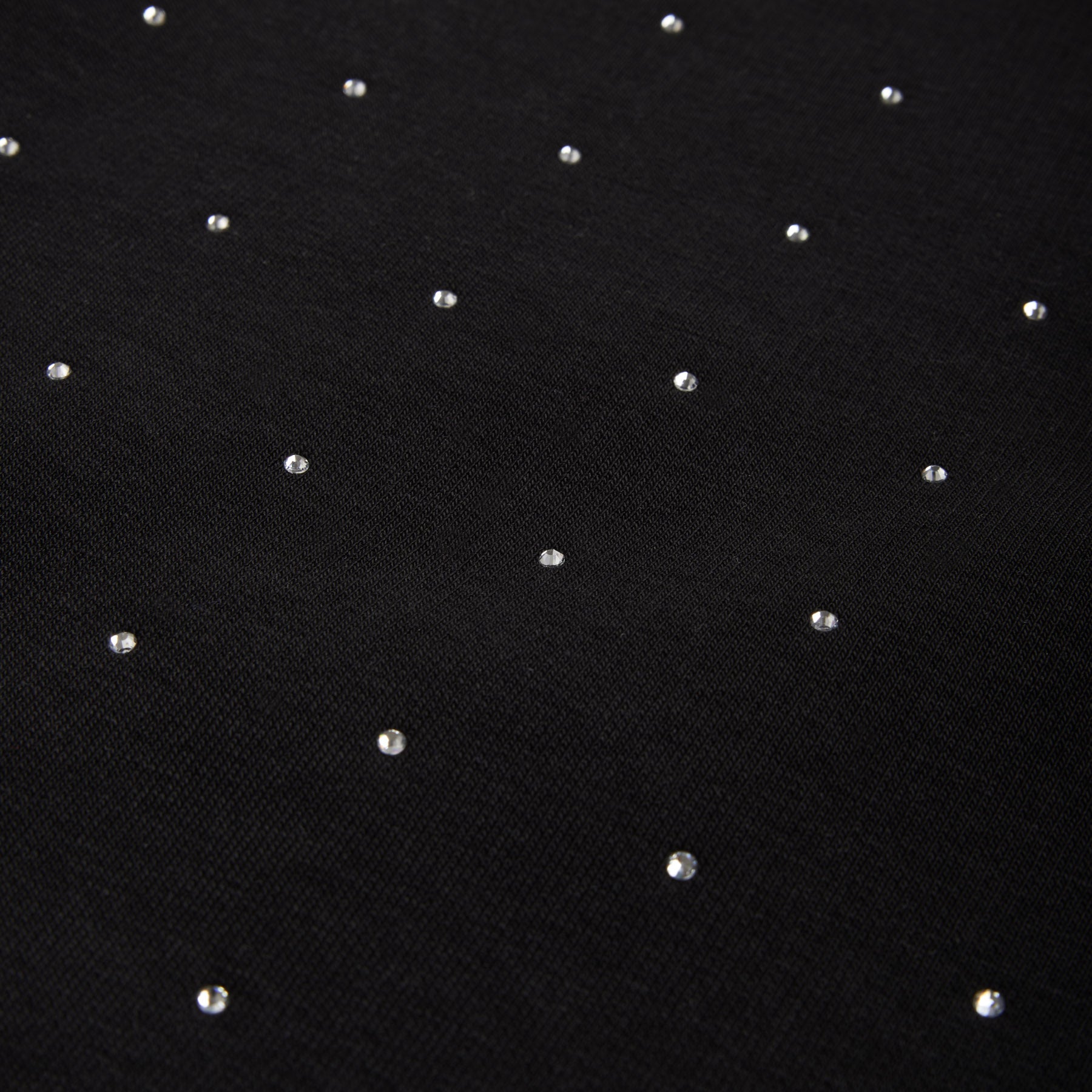 RHINESTONE OPEN LEG JOGGER BLACK