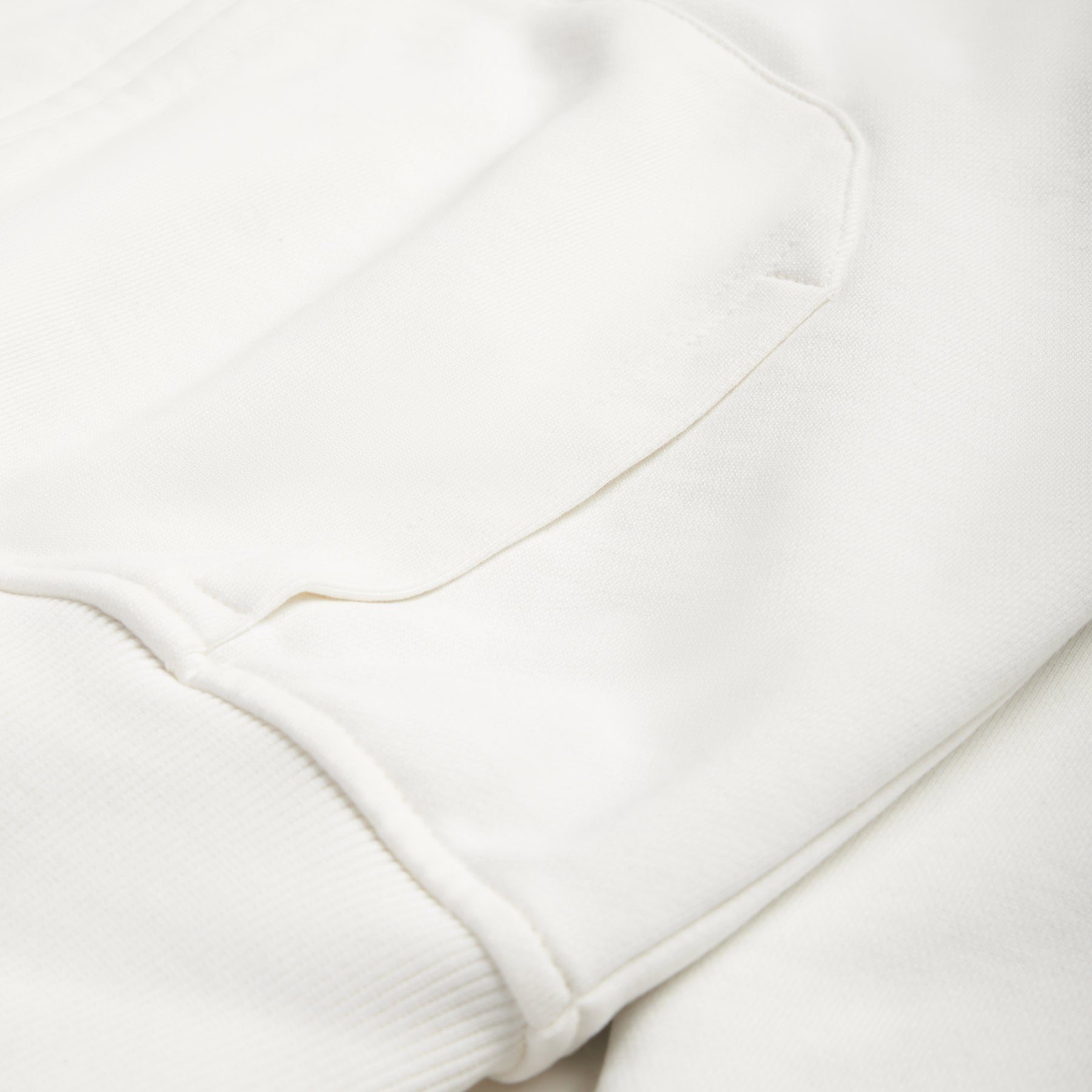 WAFFLE LINED ZIP HOODIE COCONUT WHITE
