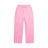The 6PM WMNS OPEN LEG BUBBLEGLOW sweatpants feature a bright pink color, drawstring waist, and straight-leg fit, shown on a white background.