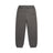 The 6PM CUFF JOGGER DARK GREY MELANGE features an elastic waistband, two side pockets, and elastic ankle cuffs, shown laid flat on a white background.
