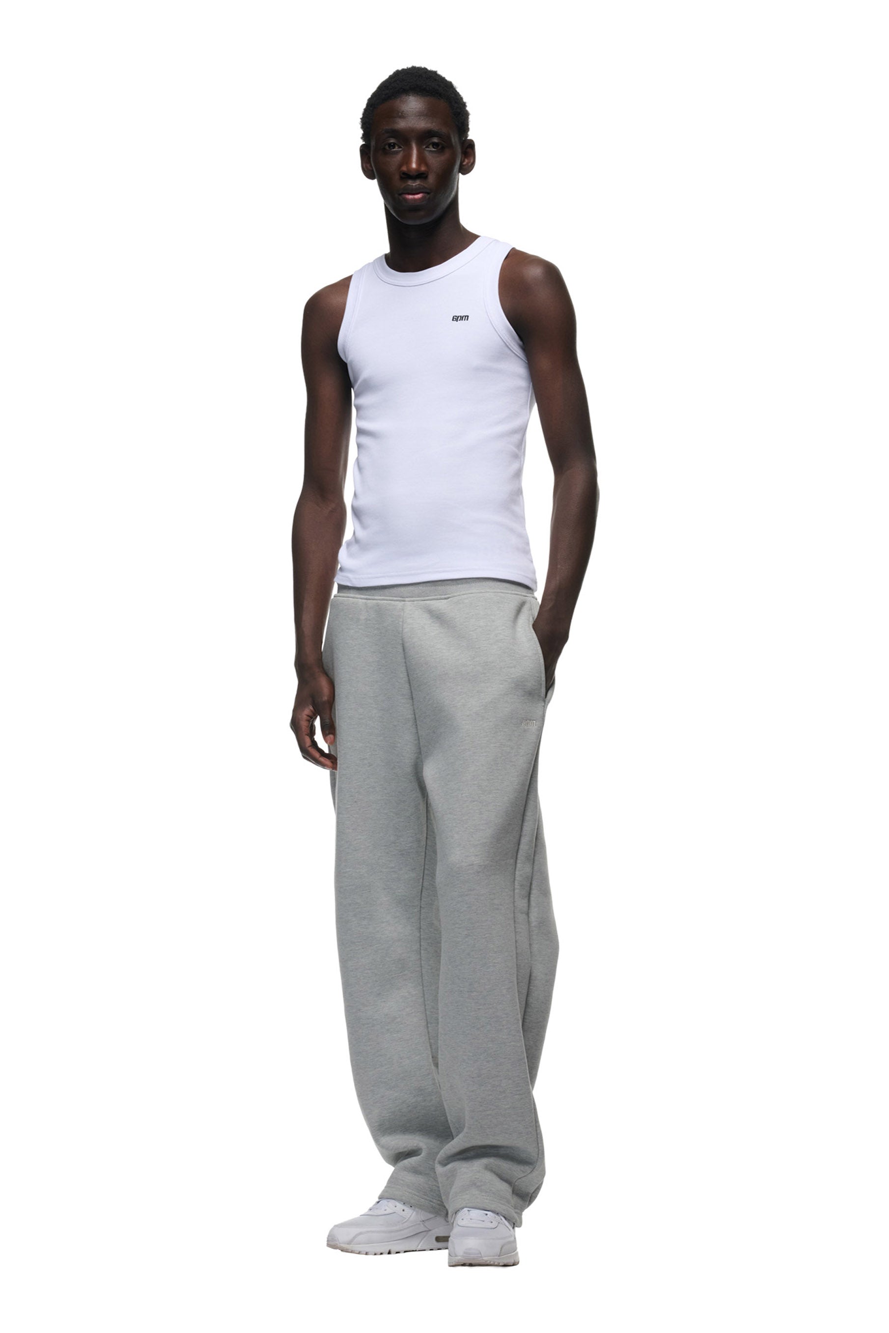 OPEN LEG JOGGER GREY MELANGE