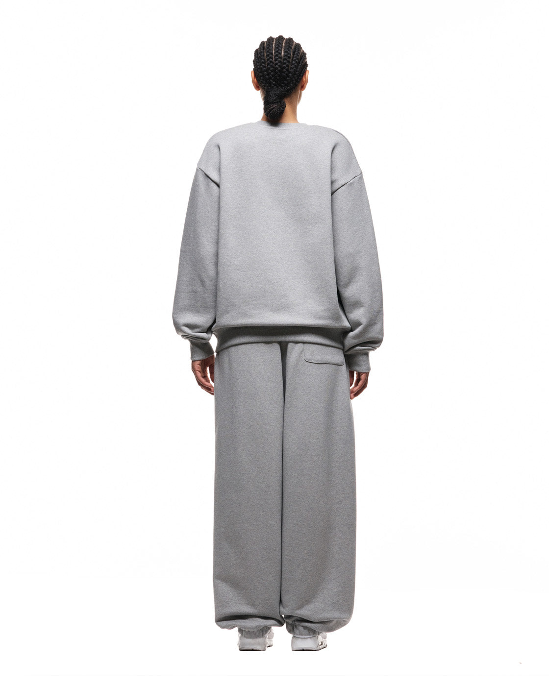 6PM+ CREWNECK '26 MID GREY MELANGE