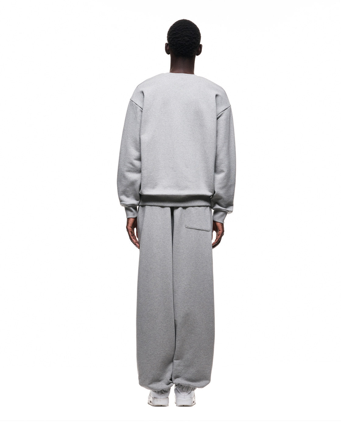 6PM+ CREWNECK '26 MID GREY MELANGE