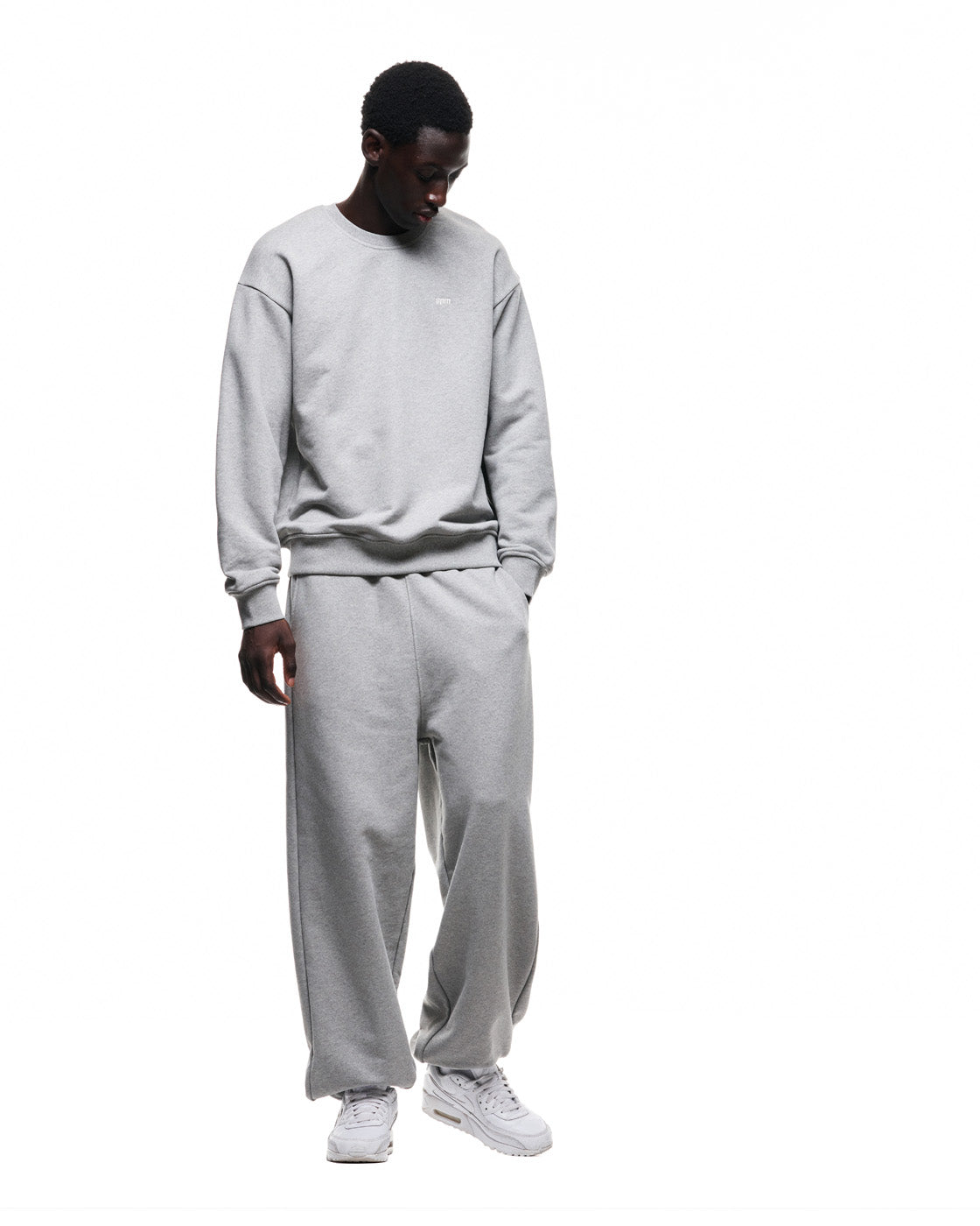 6PM+ CREWNECK '26 MID GREY MELANGE