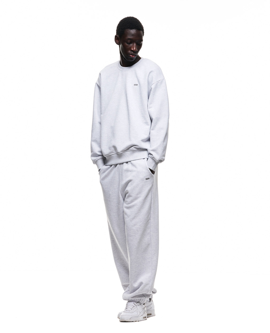 6PM+ CREWNECK '26 LIGHT GREY MELANGE