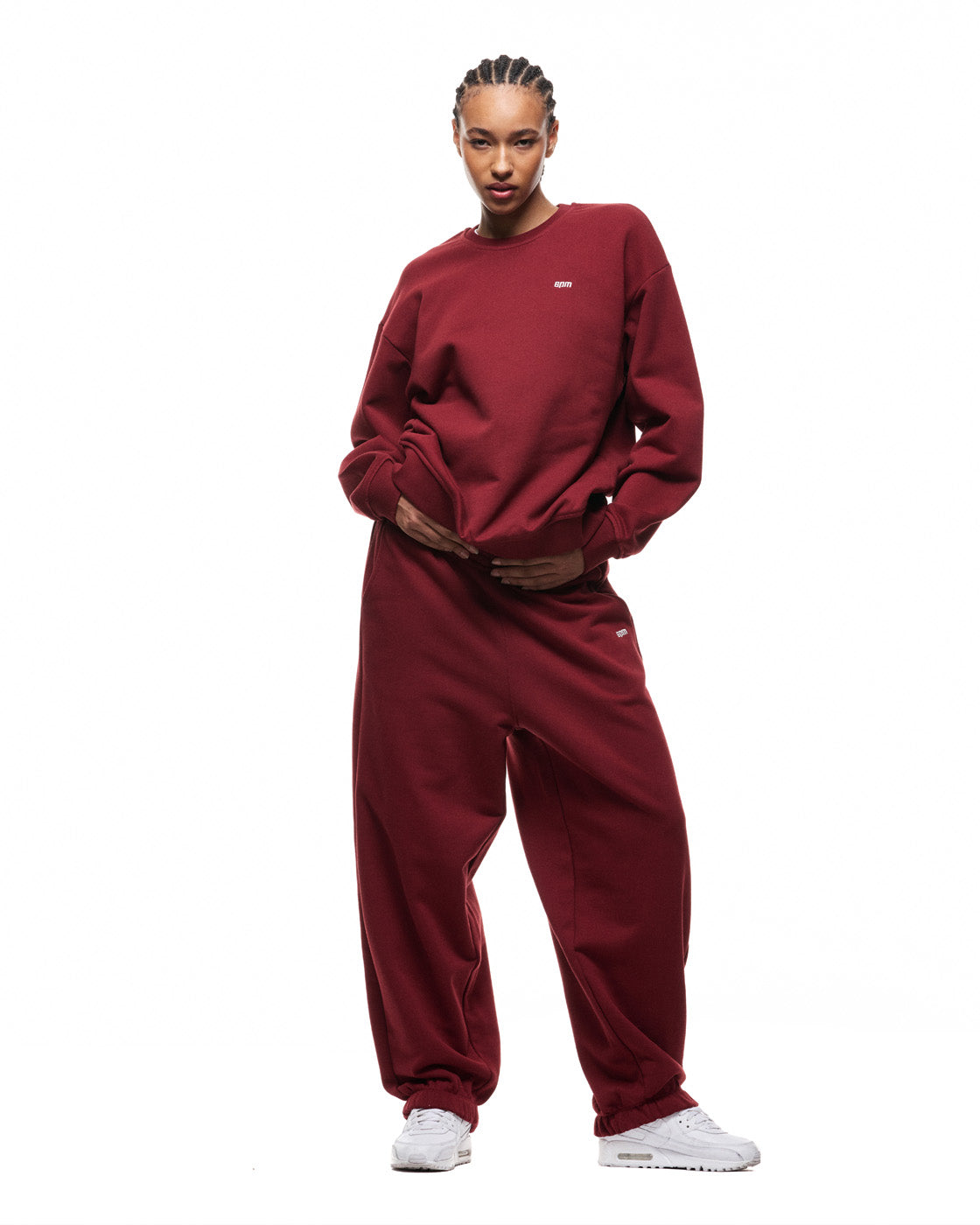 6PM+ CREWNECK '26 WINE RED