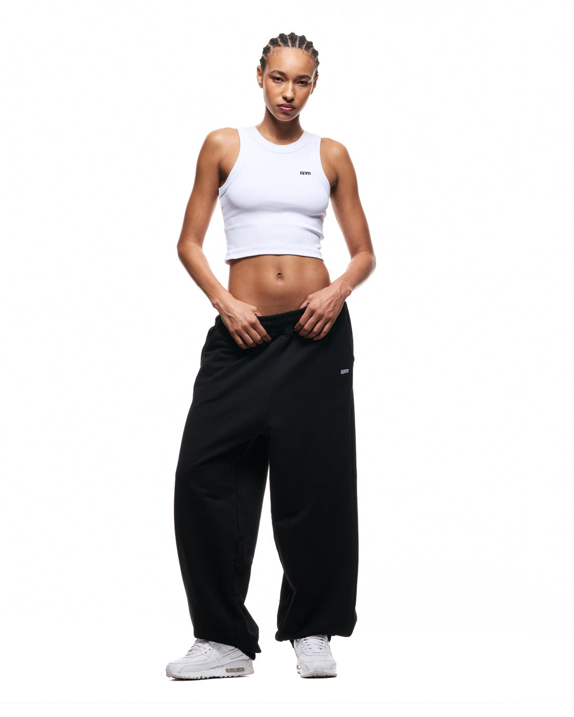 6PM+ BAGGY CUFFED JOGGER BLACK