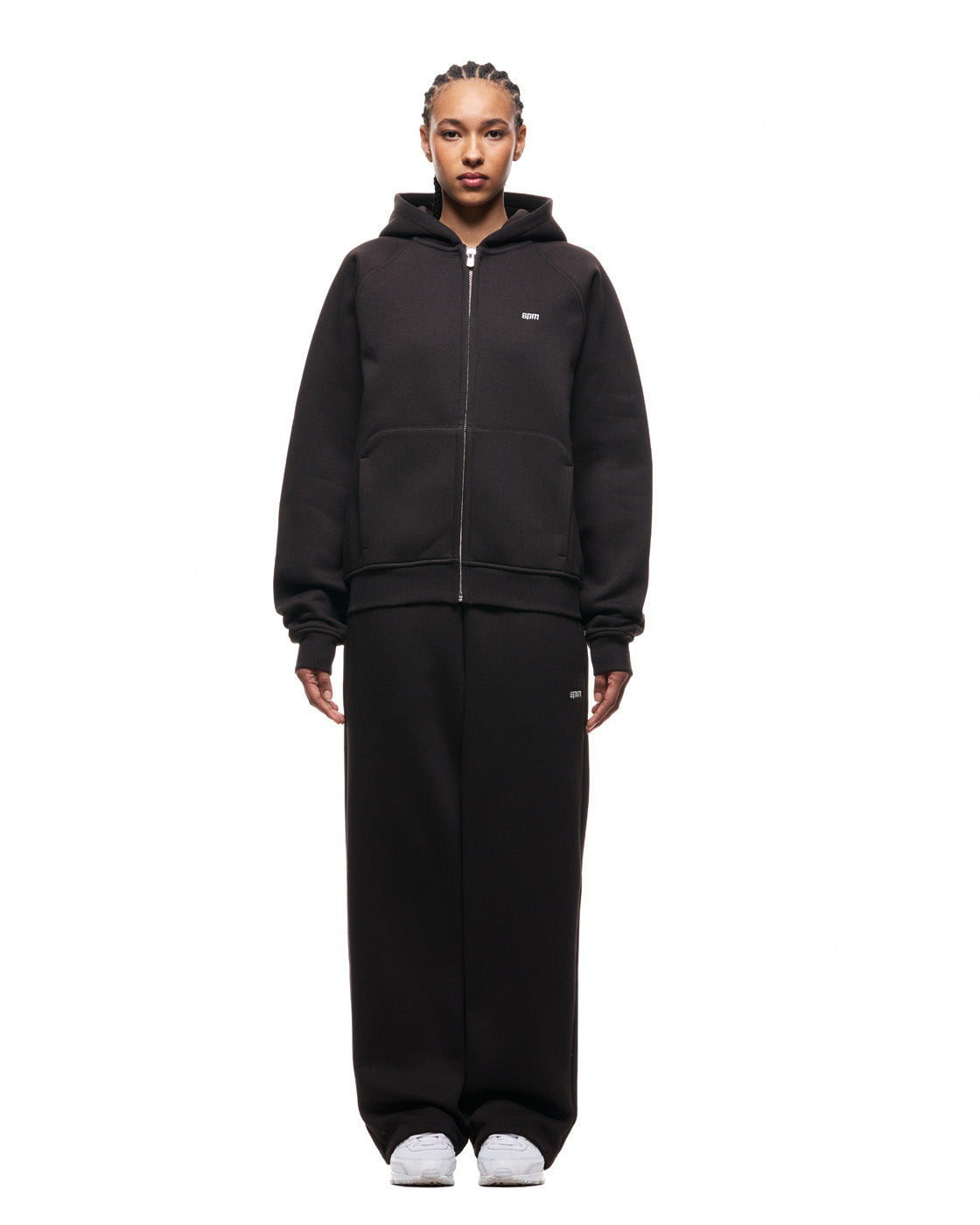 ZIP HOODIE ASH BROWN